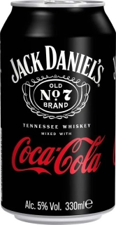 Jack Daniel's Tennessee Whiskey & Coca-Cola 5% 330ml plech